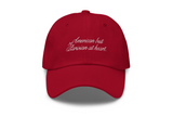 Parisian At Heart Baseball Hat in Rouge Pigalle