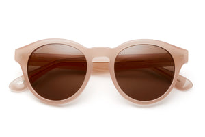 Natural beauty acetate sunglasses with brown lenses