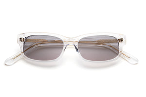 Naked acetate sunglasses with grey lenses 