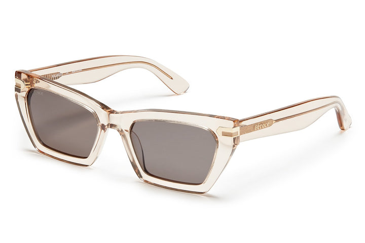 Cava acetate sunglasses with dark grey lenses and gold tone hardware