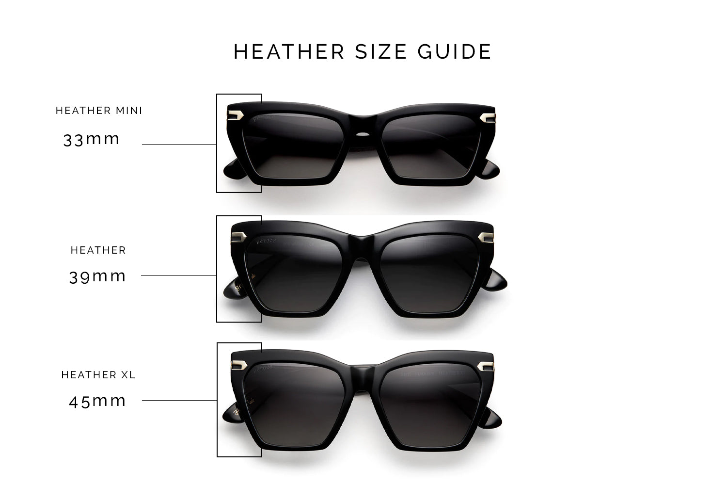 Heather size guide