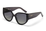 Charbon acetate sunglasses with dark grey gradient lenses 