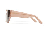 Natural beauty acetate sunglasses with dark brown lenses